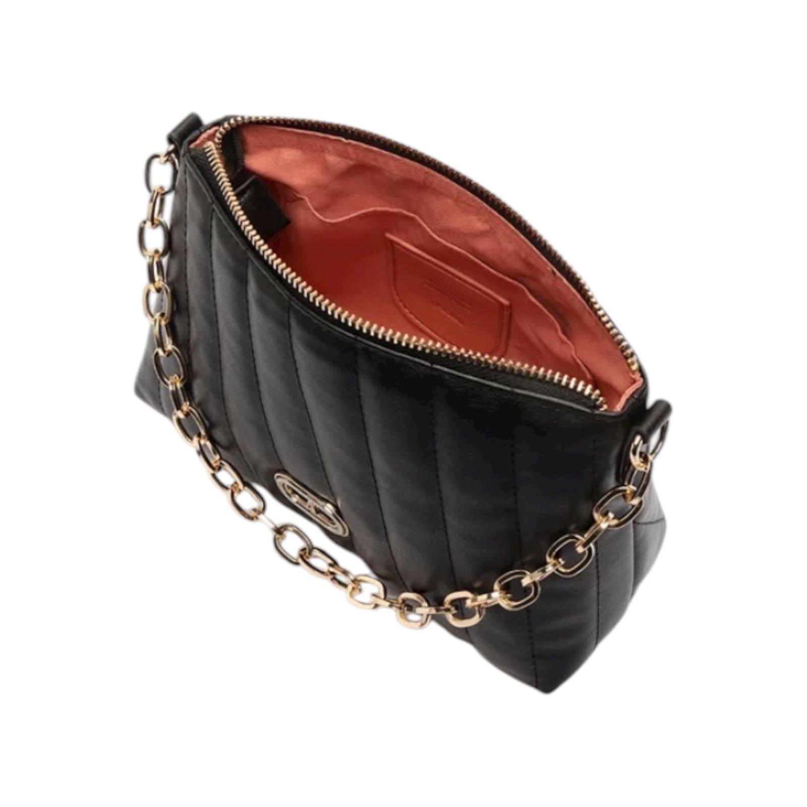 Bolsa Feminina Anacapri Matelassê Tiracolo Pequena Preta Preto 4