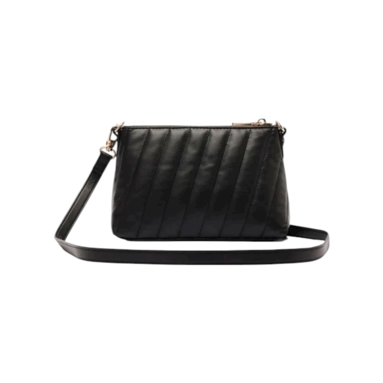 Bolsa Feminina Anacapri Matelassê Tiracolo Pequena Preta Preto 5