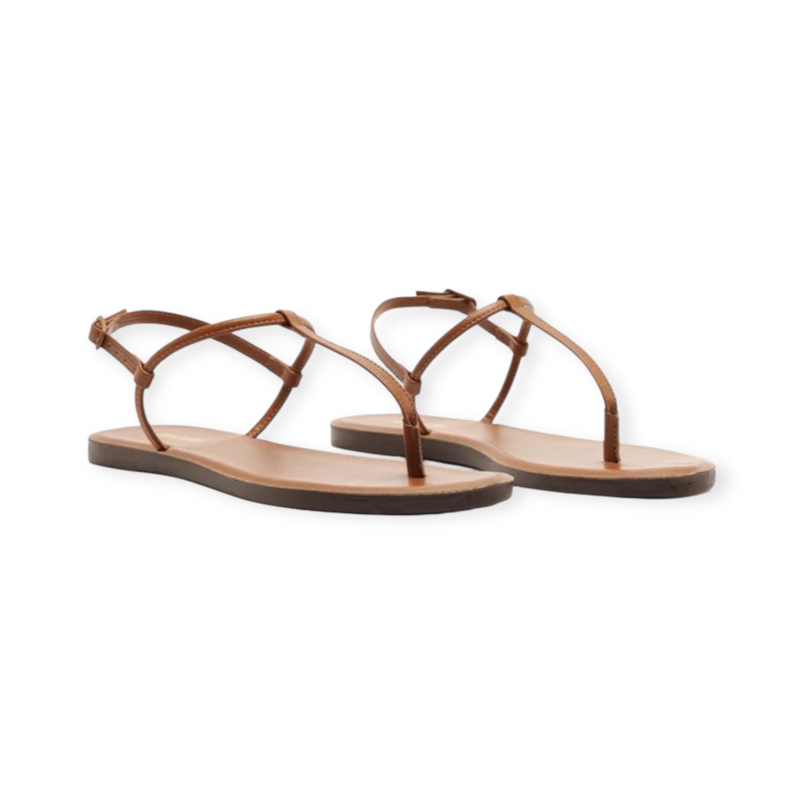 Sandália Rasteira Feminina Anacapri Tiras Slim Caramelo Marrom 2