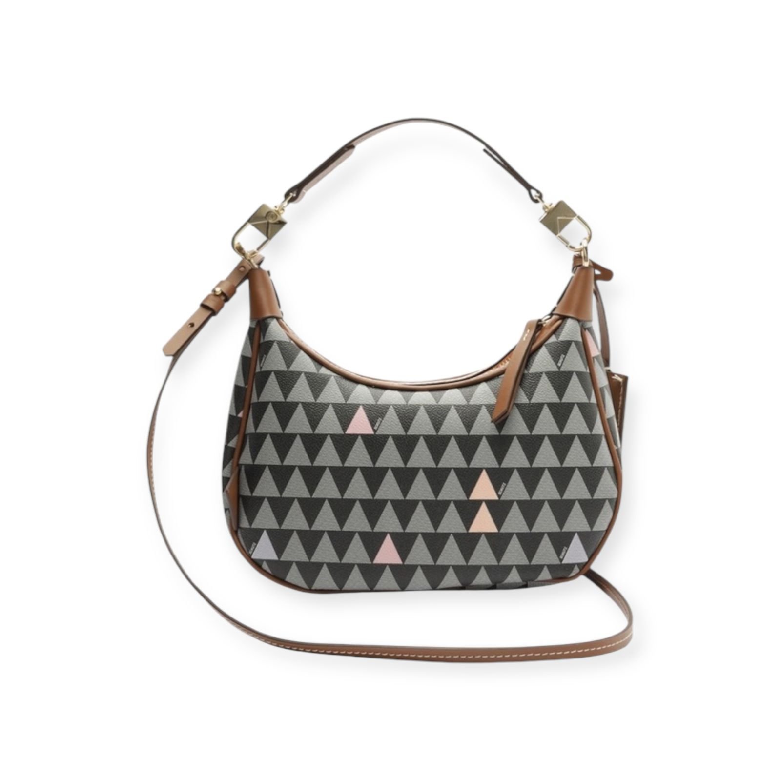 Bolsa Feminina Schutz Tiracolo Triangle Alça Dupla Média Preta Preto 4