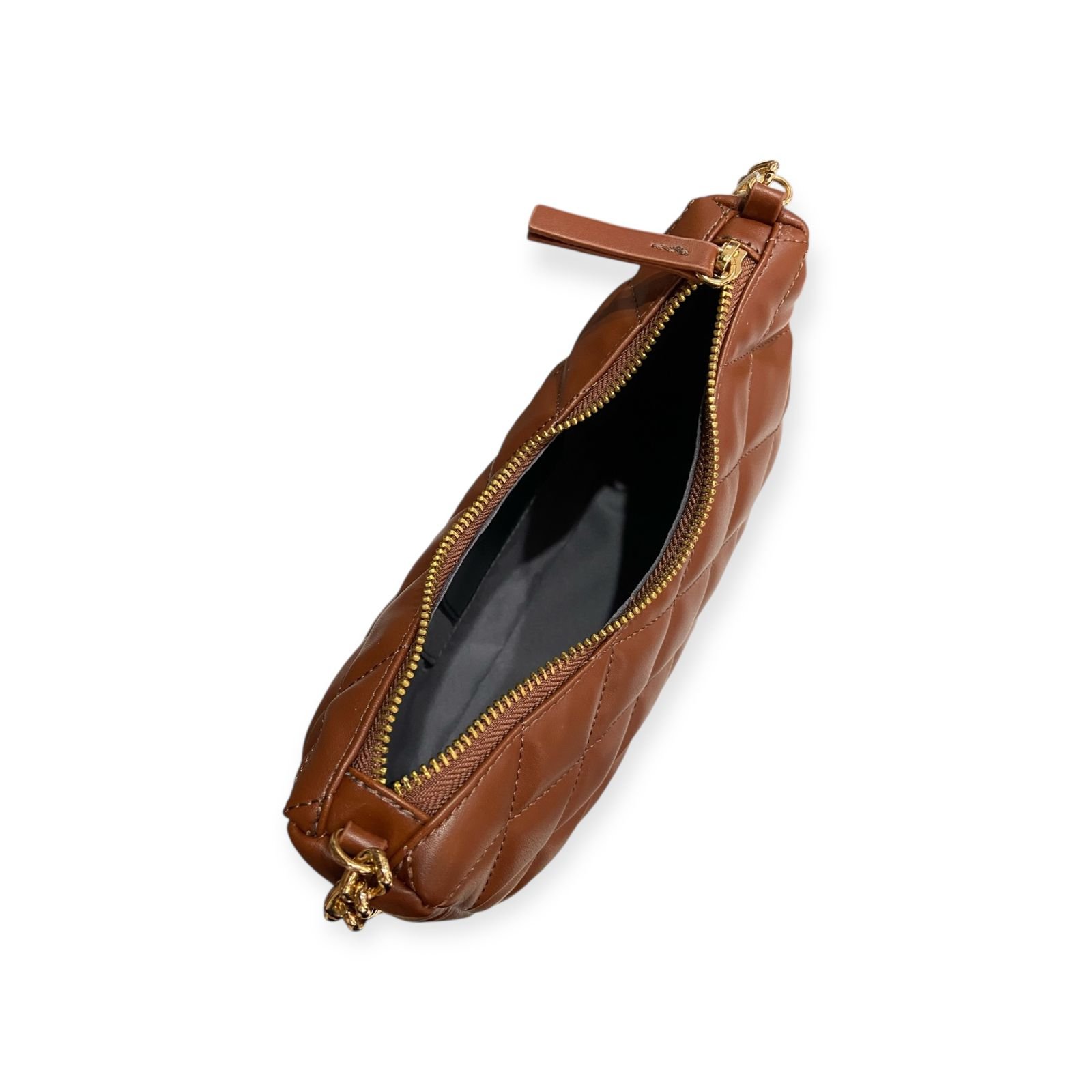 Bolsa Feminina Schutz Tressê Tiracolo Matelassê Pequena Marrom Marrom 4