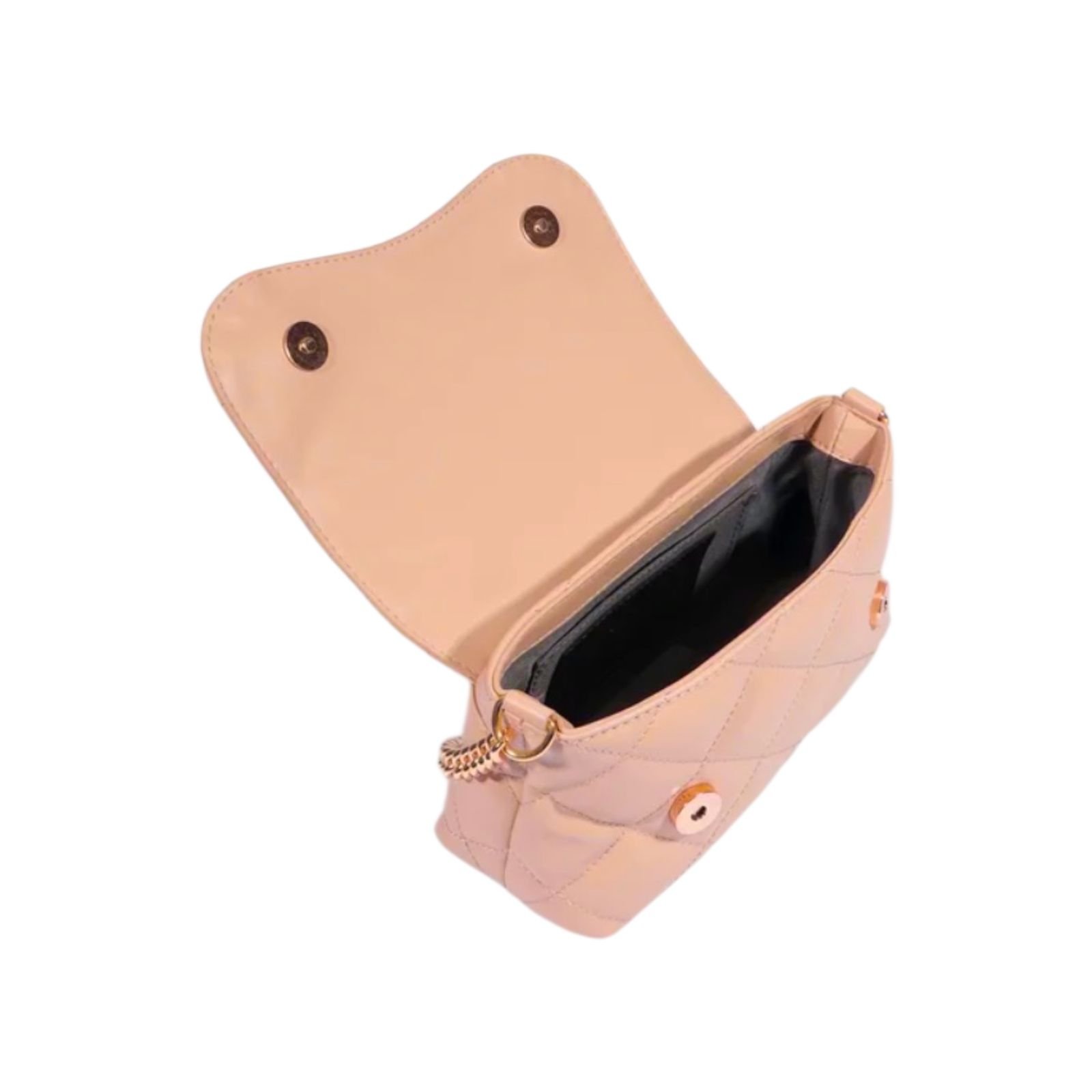 Bolsa Feminina Schutz Crossbody Matelassê Pequena Bege Bege 3