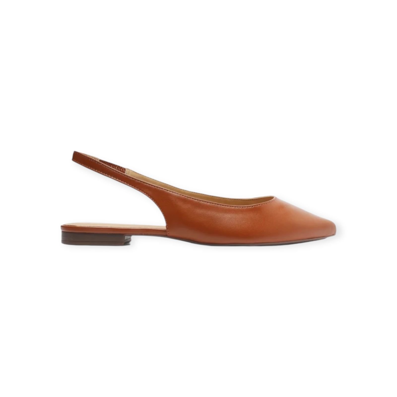 Sapatilha Feminina Anacapri Slingback Bico Fino Marrom