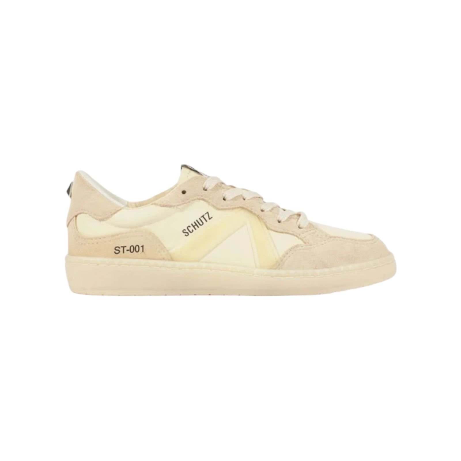 Tênis Feminino Schutz Couro Camurça ST 001 Bege