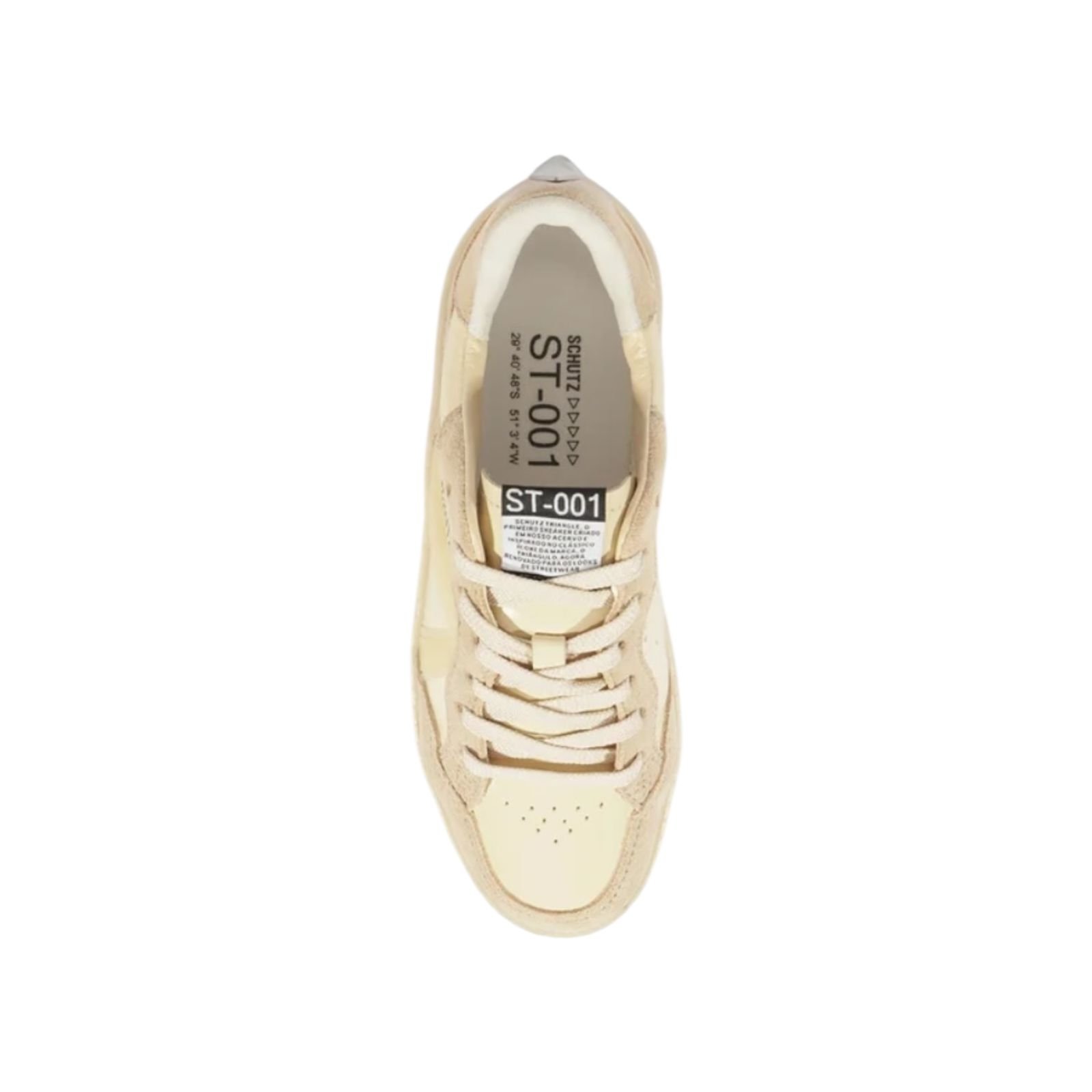 Tênis Feminino Schutz Couro Camurça ST 001 Bege Bege 3