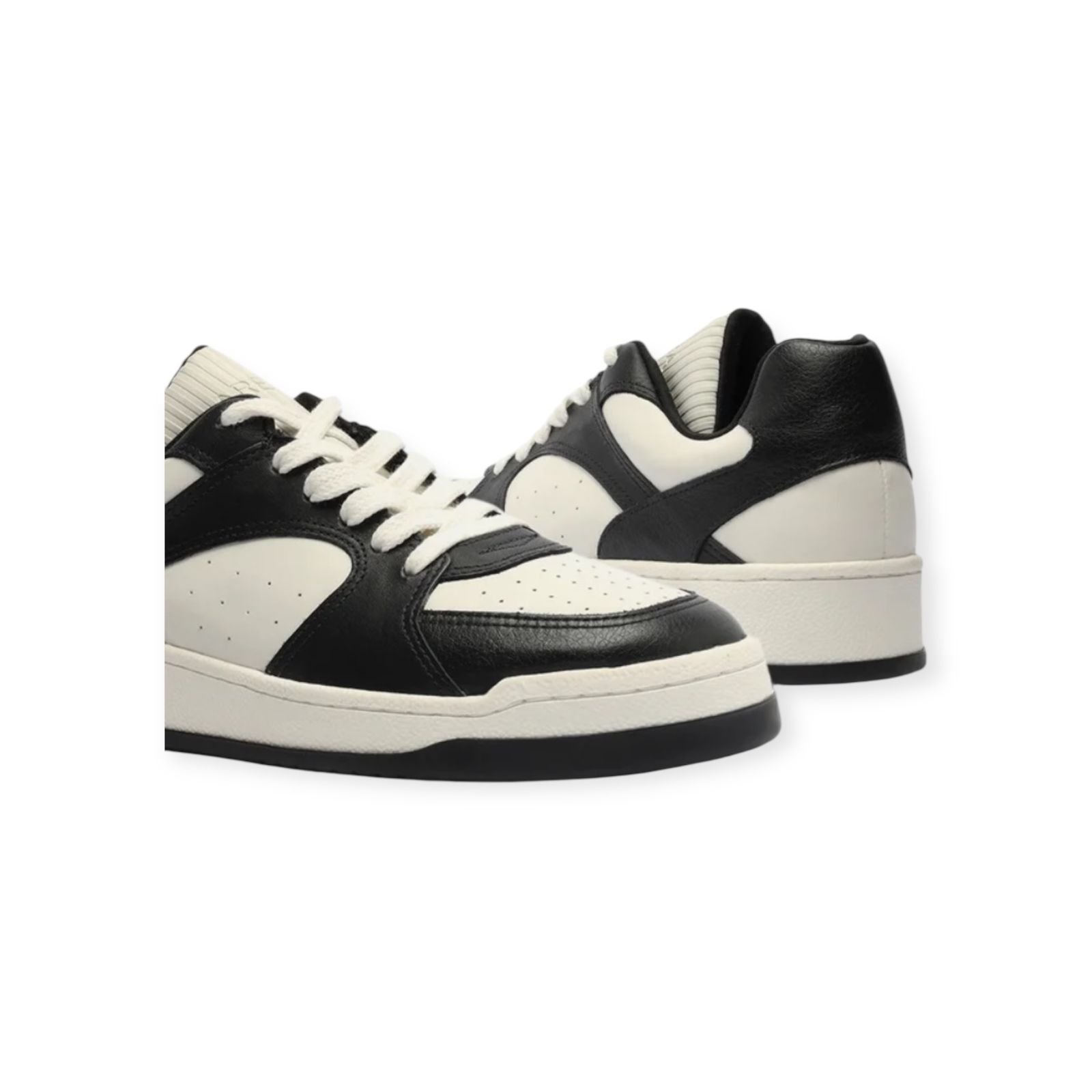 Tênis Feminino Arezzo Couro Casual Urban Preto Preto/Branco 4