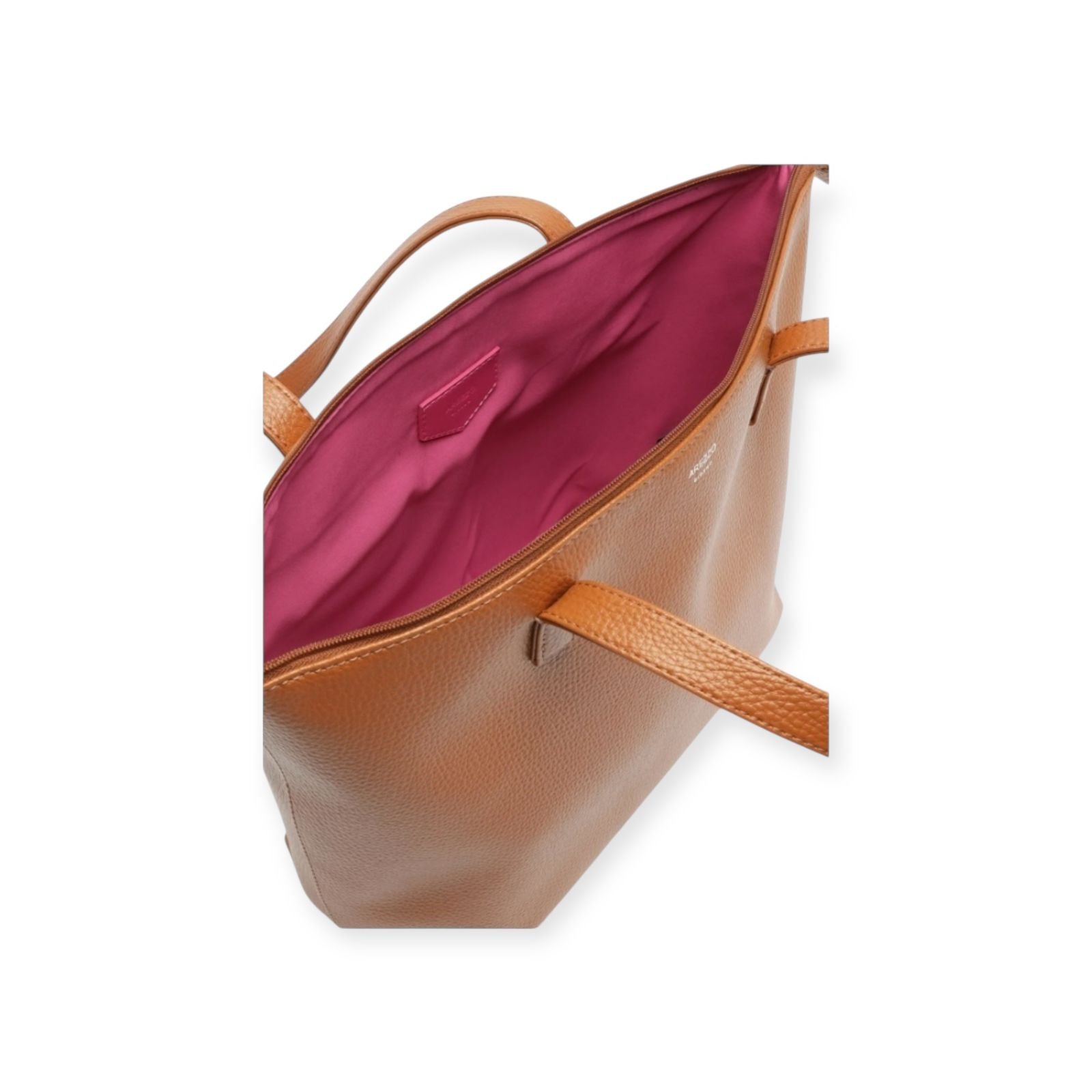 Bolsa Feminina Arezzo Shopping De Ombro Grande Caramelo Marrom 3