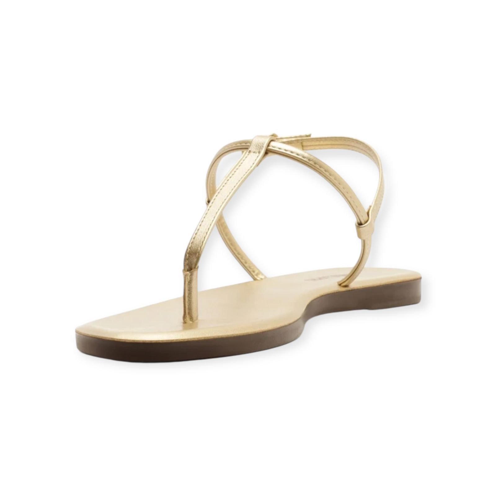 Sandalia Rasteira Feminina Anacapri Casual Slim Dourada Dourado 3