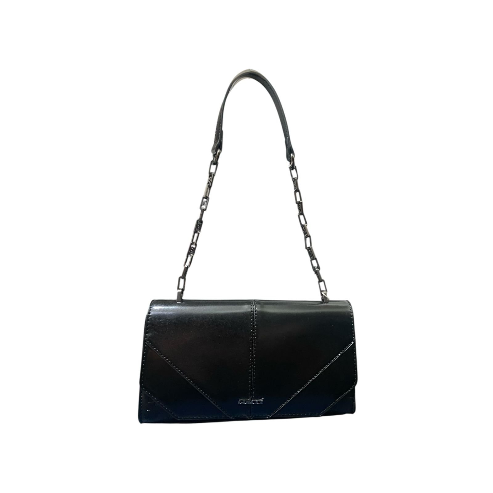 Bolsa Feminina Colcci Tampa Brand De Ombro Corrente Pequena Preto