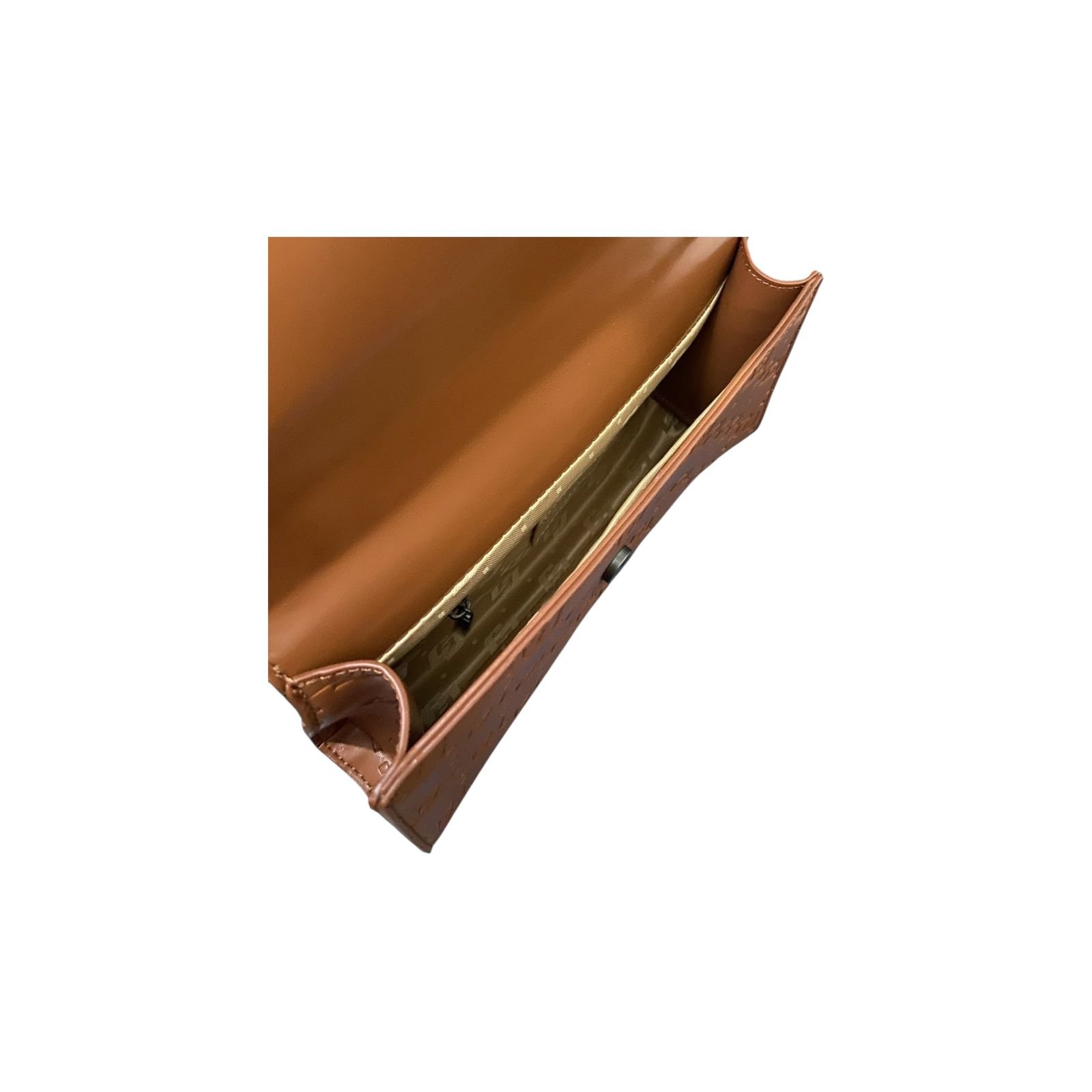 Bolsa Feminina Colcci Tampa Brand De Ombro Corrente Pequena Caramelo Marrom 4