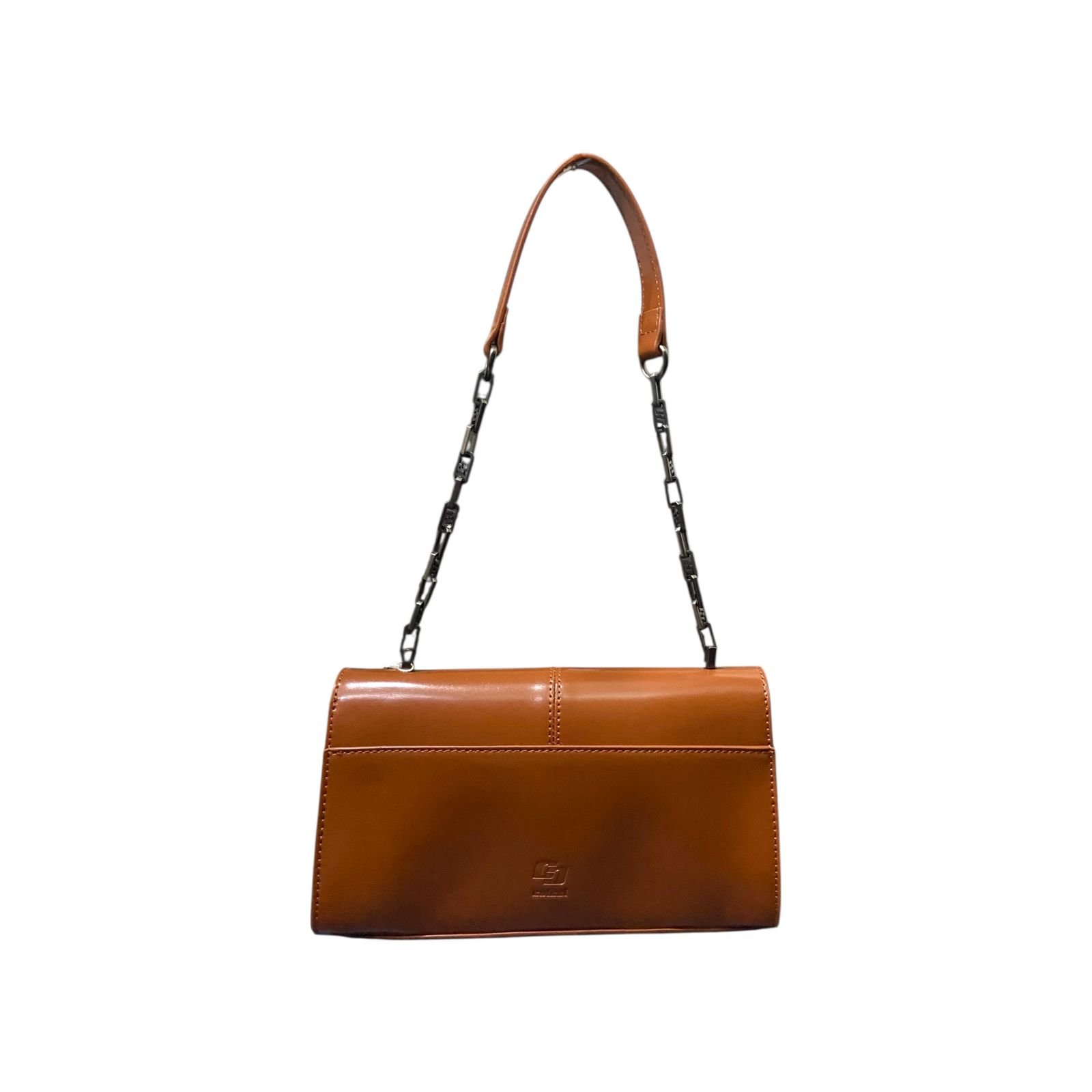 Bolsa Feminina Colcci Tampa Brand De Ombro Corrente Pequena Caramelo Marrom 5