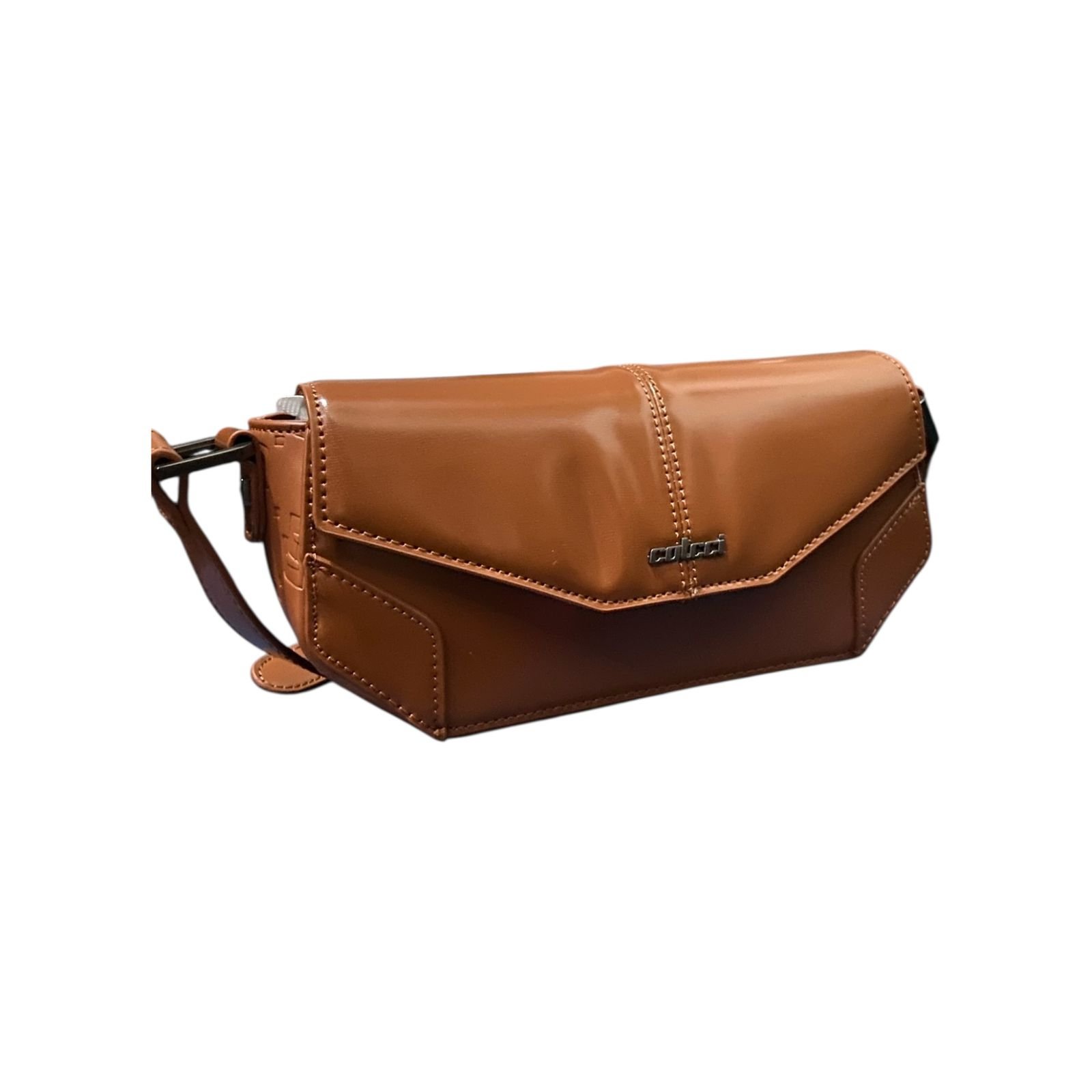 Bolsa Feminina Colcci Crossbody Brand Pequena Caramelo Marrom 2