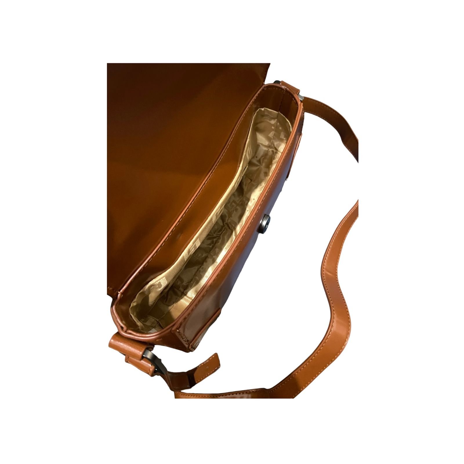 Bolsa Feminina Colcci Crossbody Brand Pequena Caramelo Marrom 4