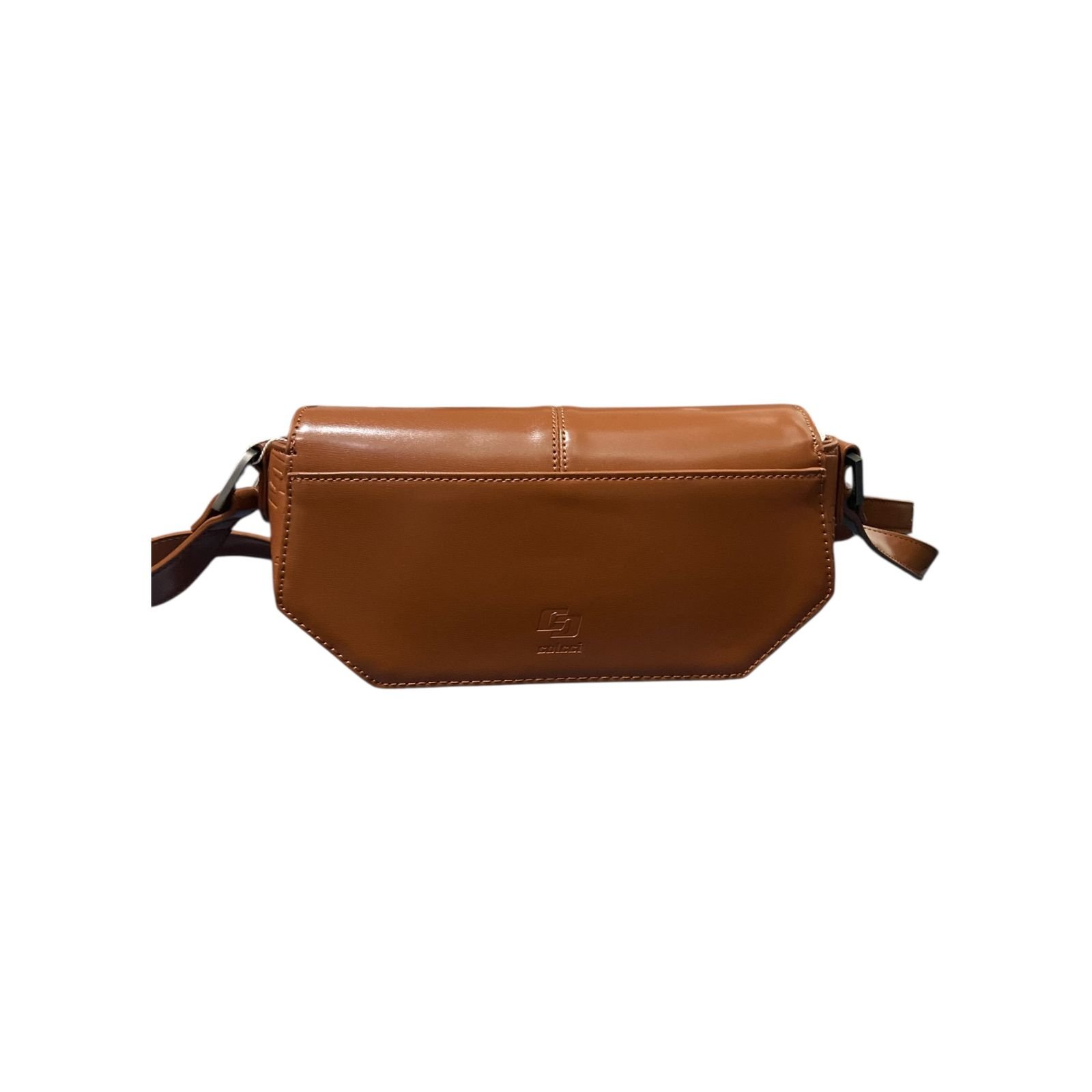 Bolsa Feminina Colcci Crossbody Brand Pequena Caramelo Marrom 5