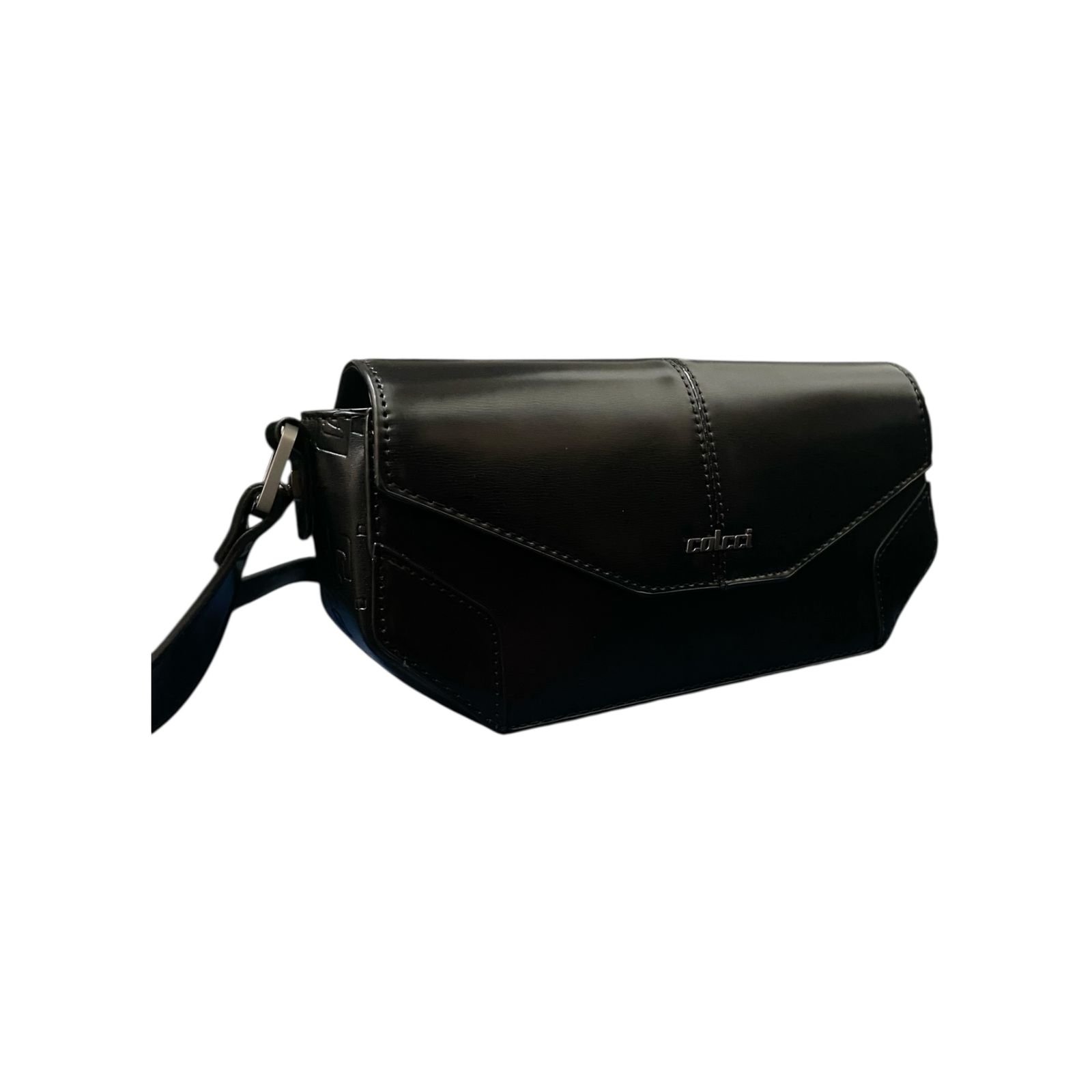 Bolsa Feminina Colcci Crossbody Brand Pequena Preto Preto 2