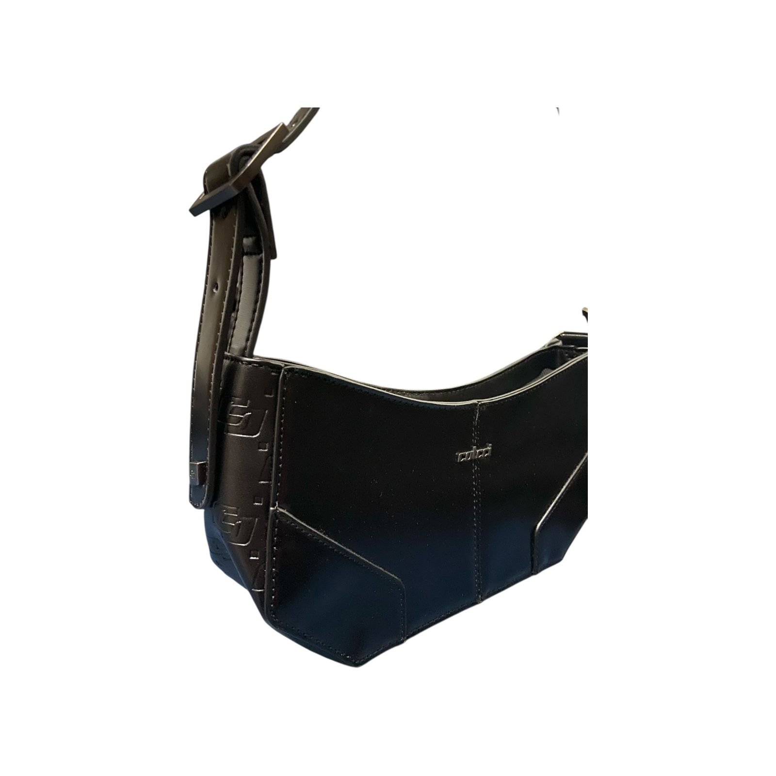 Bolsa Feminina Colcci Shoulder Brand De Ombro Pequena Preto Preto 4