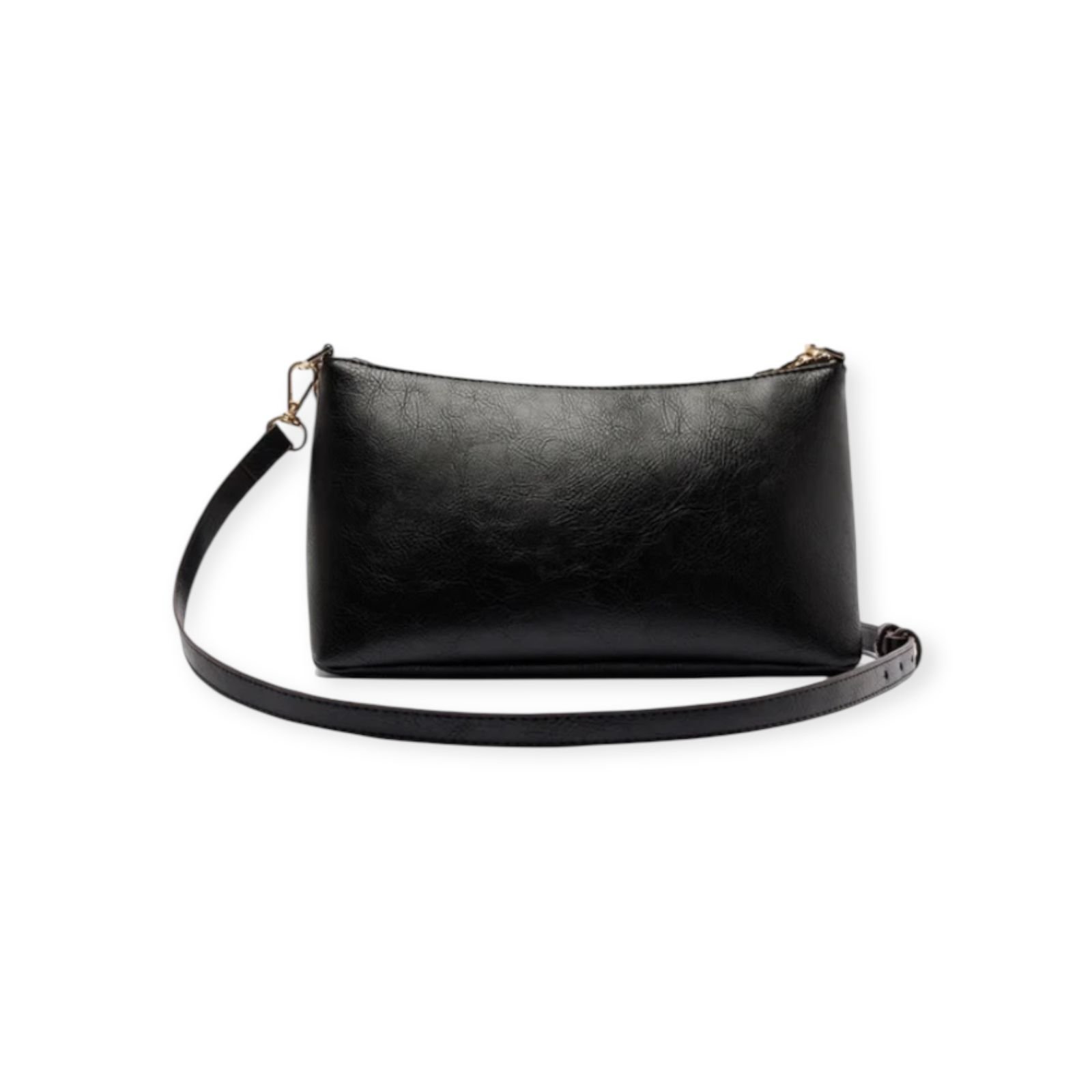 Bolsa Feminina Anacapri Tiracolo Detalhe Corrente Média Preta Preto 4