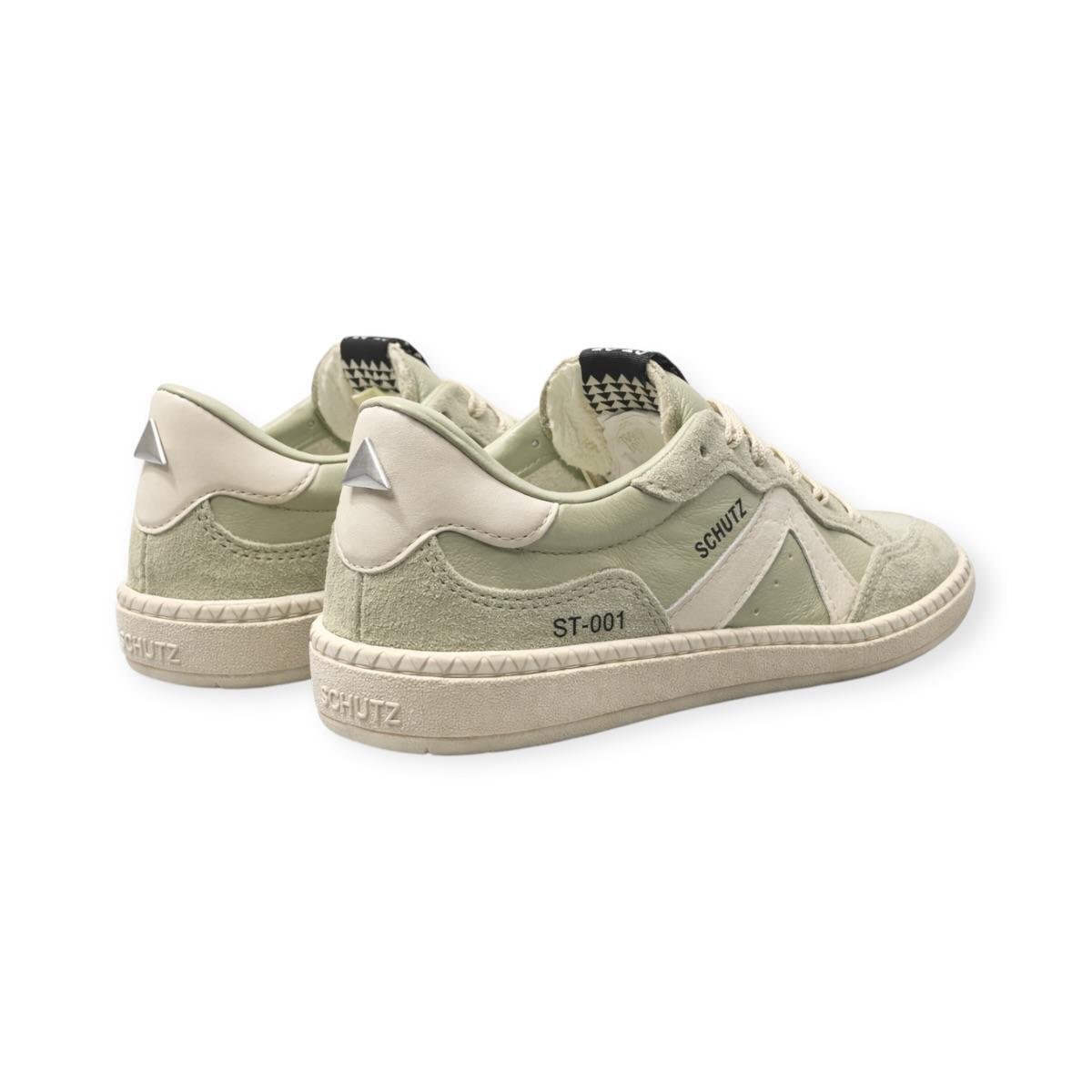 Tenis Feminino Schutz ST 001 Casual Couro Verde Verde 4