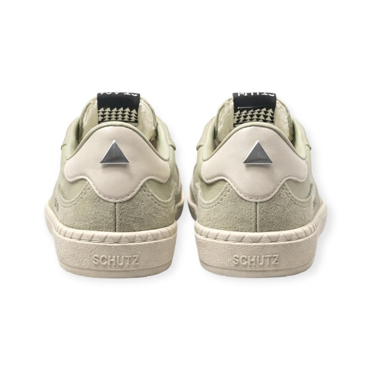 Tenis Feminino Schutz ST 001 Casual Couro Verde Verde 5