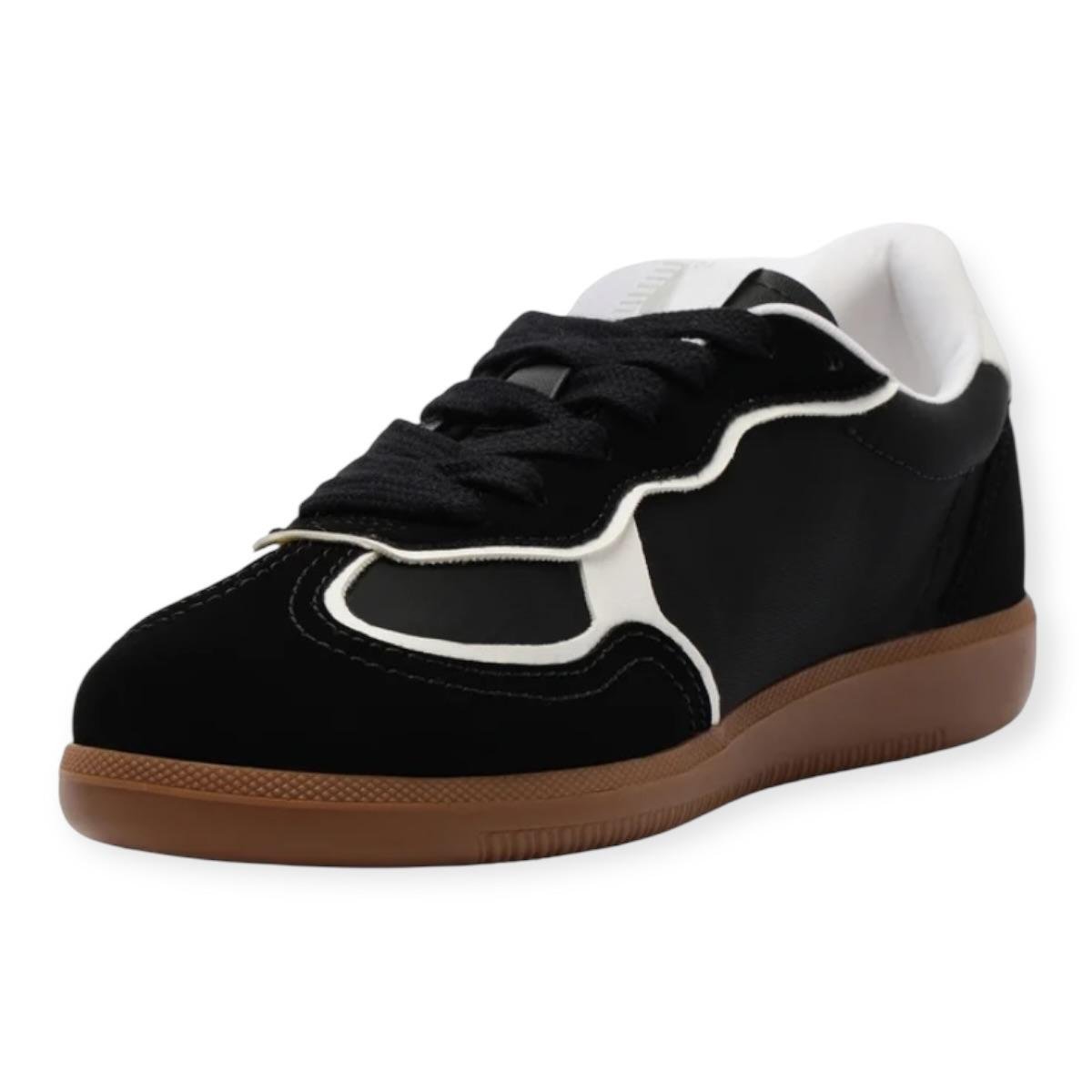 Tenis Feminino Anacapri Casual A'25 Recortes Preto Preto 3
