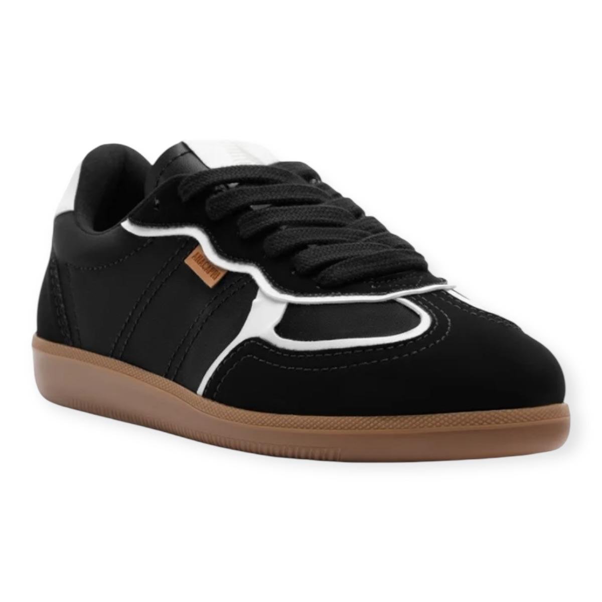 Tenis Feminino Anacapri Casual A'25 Recortes Preto Preto 5