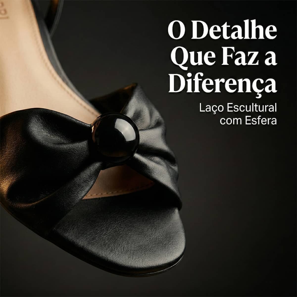 Sandália Feminina Anacapri Laço Salto Baixo Bloco C3048901730003 Preto Preto 7