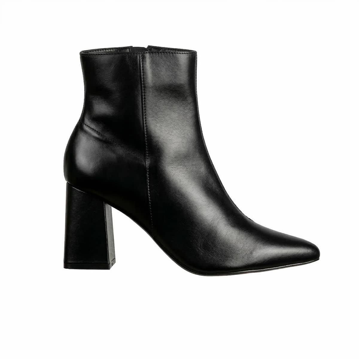Bota Feminina Arezzo Couro Salto Médio Cano Curto A1196200010006 Preto