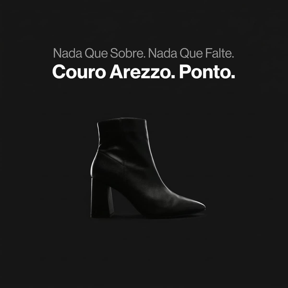 Bota Feminina Arezzo Couro Salto Médio Cano Curto A1196200010006 Preto Preto 4
