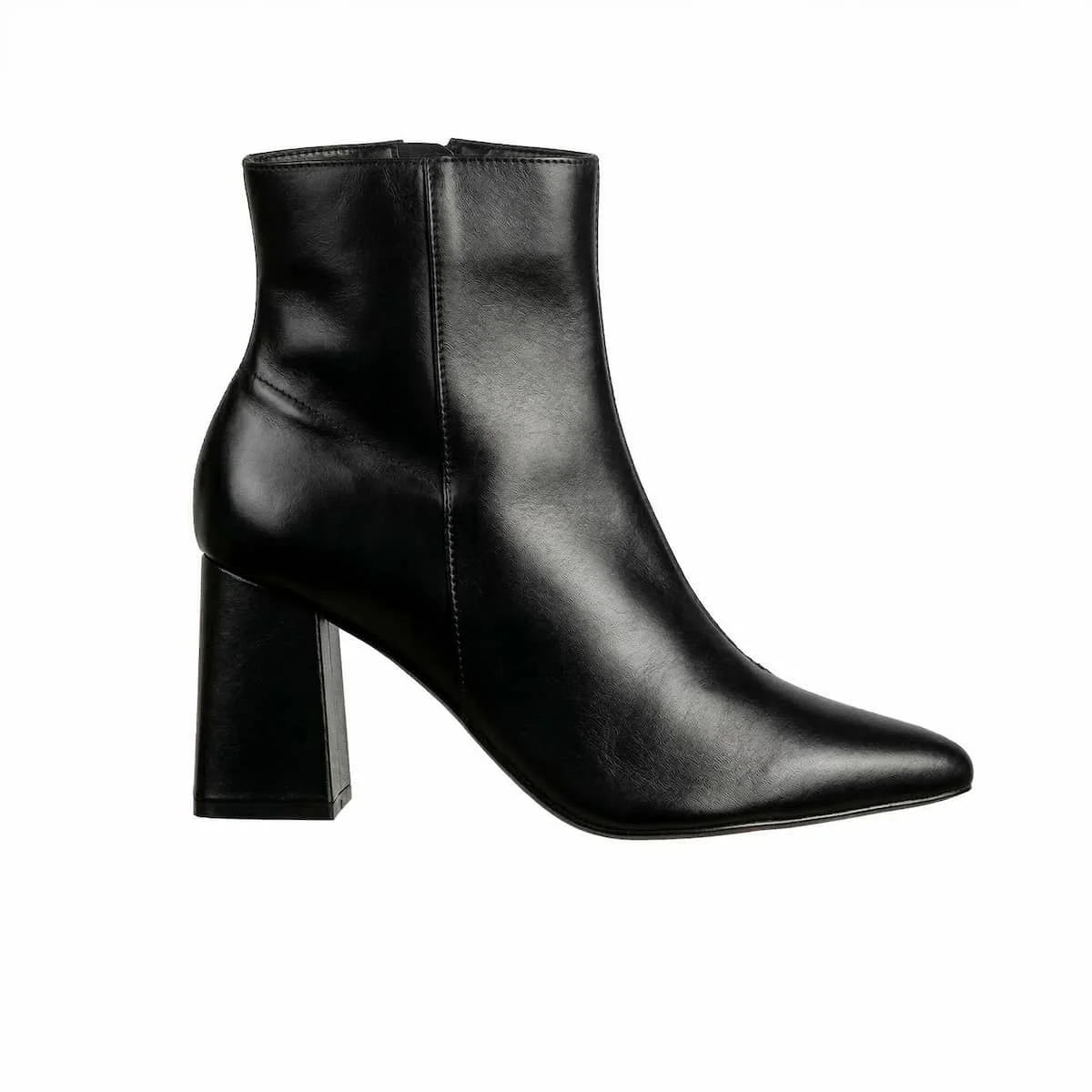 Bota Feminina Arezzo Couro Salto Médio Cano Curto A1196200010006 Preto