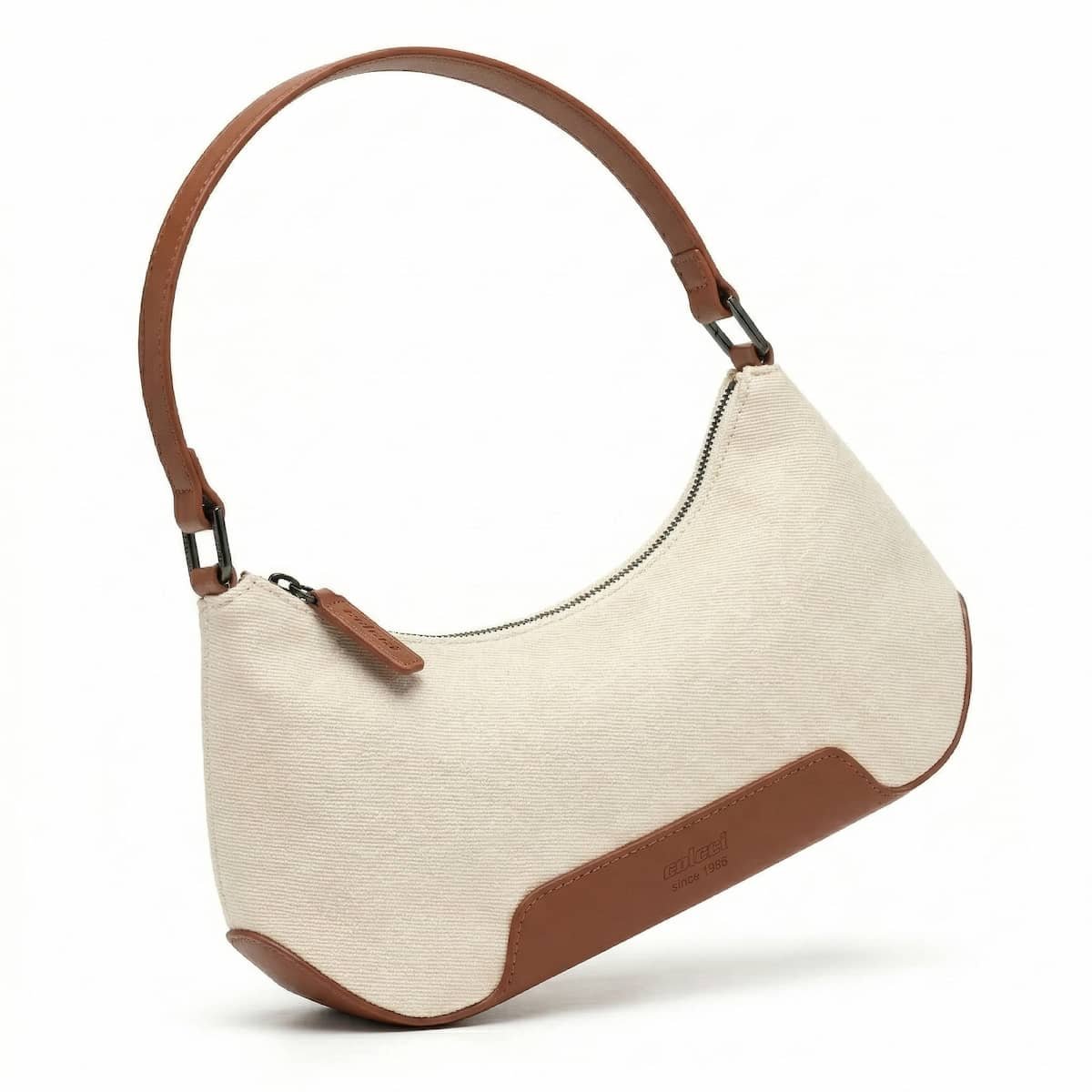 Bolsa Feminina Colcci Canvas Meia Lua Ombro Colcci Since 1986 090.01.12340.20 Creme Creme 2