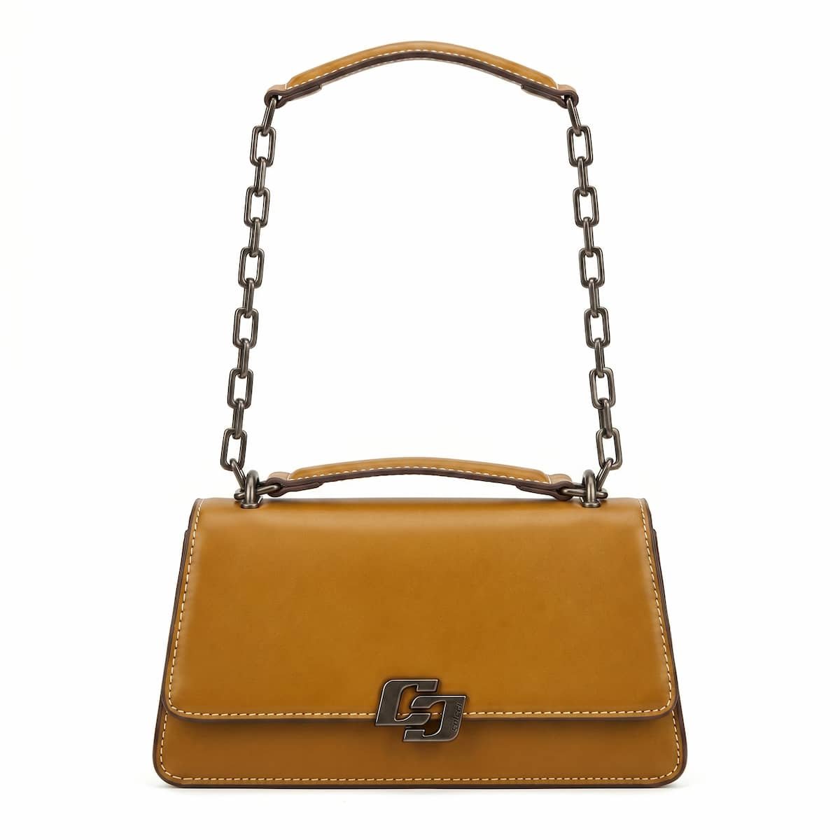 Bolsa Feminina Colcci Iconic Corrente Grafite Transversal 090.01.12353.19 Caramelo