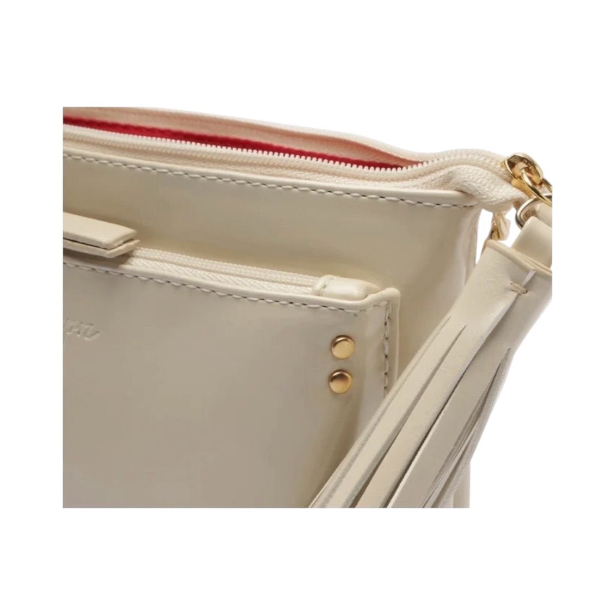 Bolsa Feminina Anacapri Tiracolo Franja Envernizada C5001620410002 Creme Branco 3