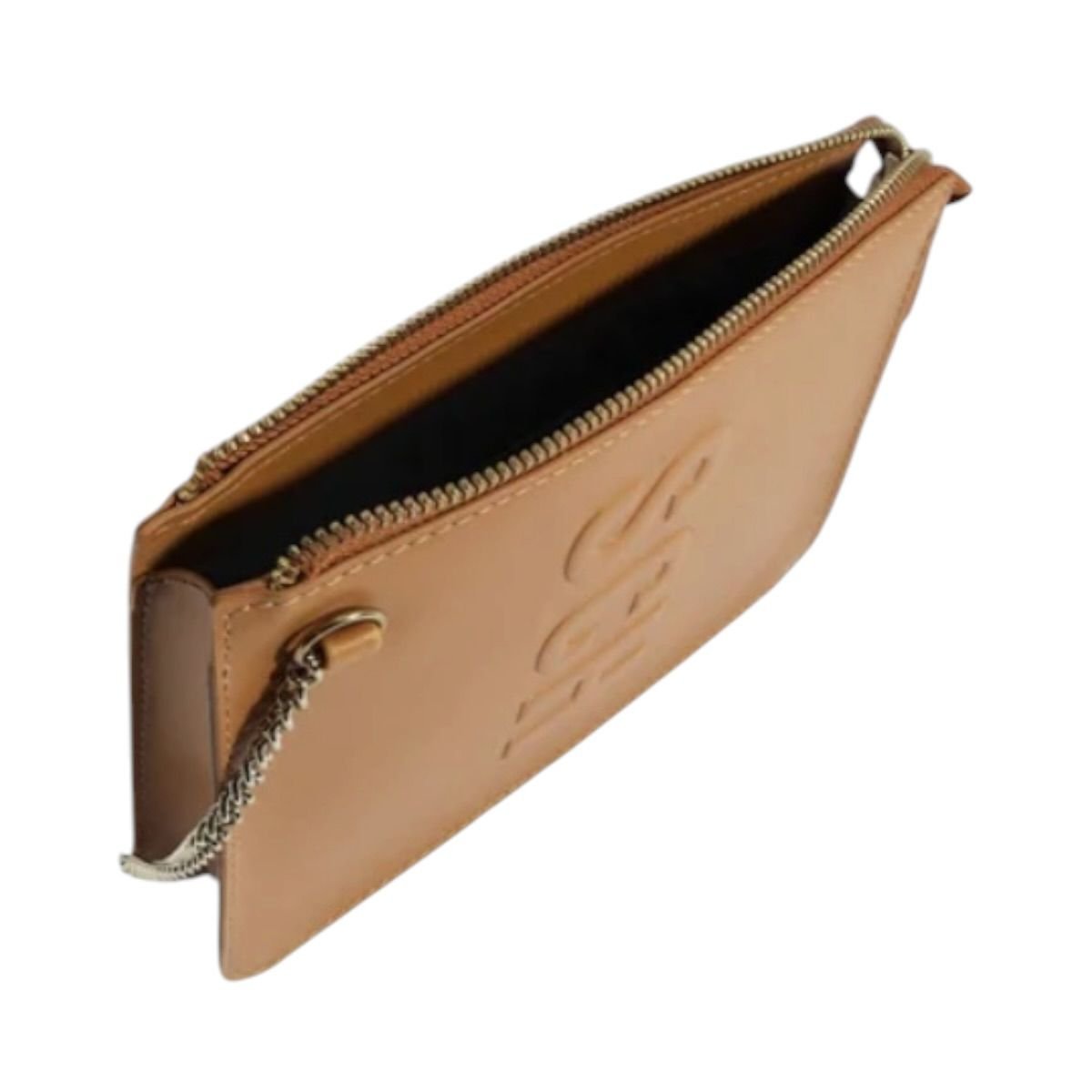 Bolsa Feminina Schutz Pequena Logo Embossado Alça Corrente S5001503910076 Caramelo Caramelo 3