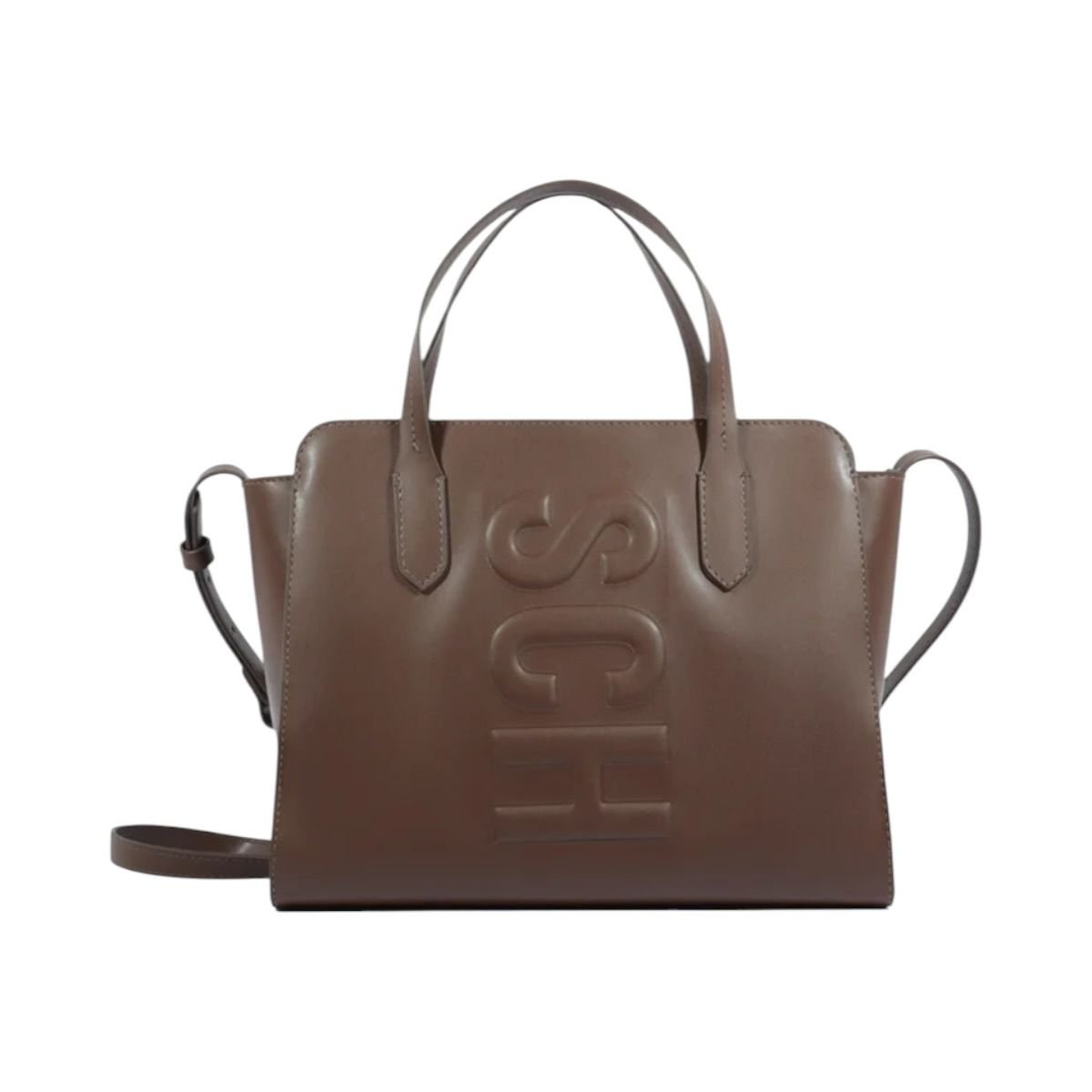 Bolsa Feminina Tote Schutz Tassy Alça Dupla Logo Embossado S5001505120071 Marrom