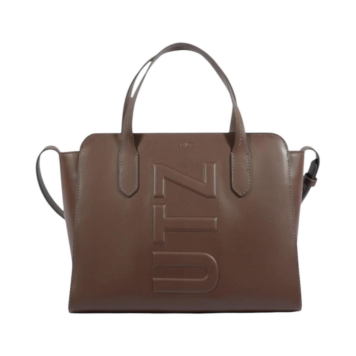 Bolsa Feminina Tote Schutz Tassy Alça Dupla Logo Embossado S5001505120071 Marrom Marrom 4