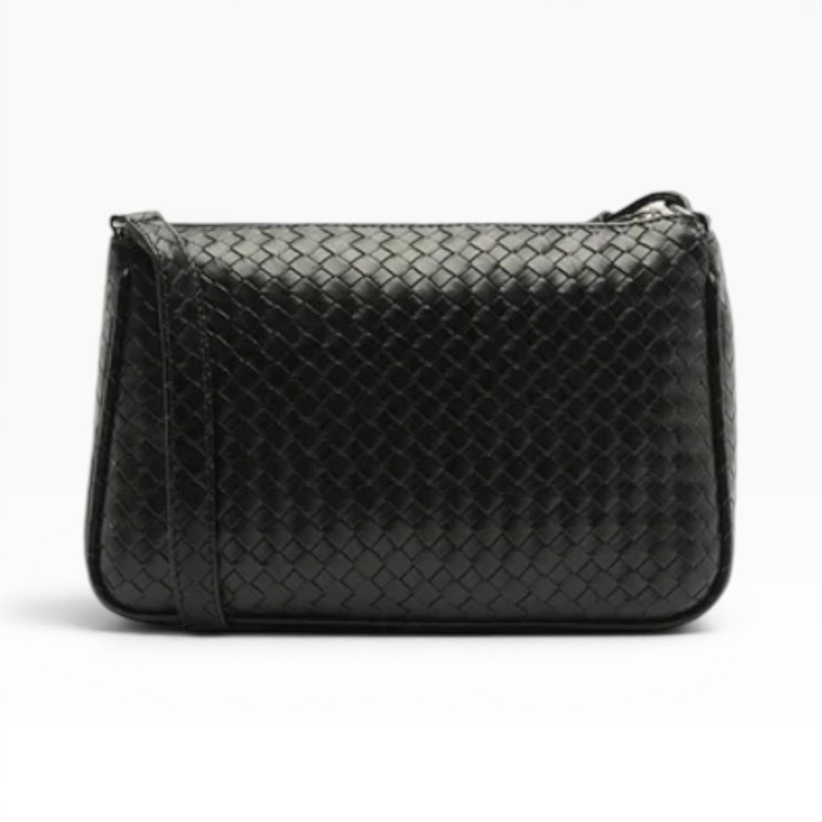 Bolsa Feminina Arezzo Tressê Tiracolo Corrente Removível A5002305180093 Preto Preto 5