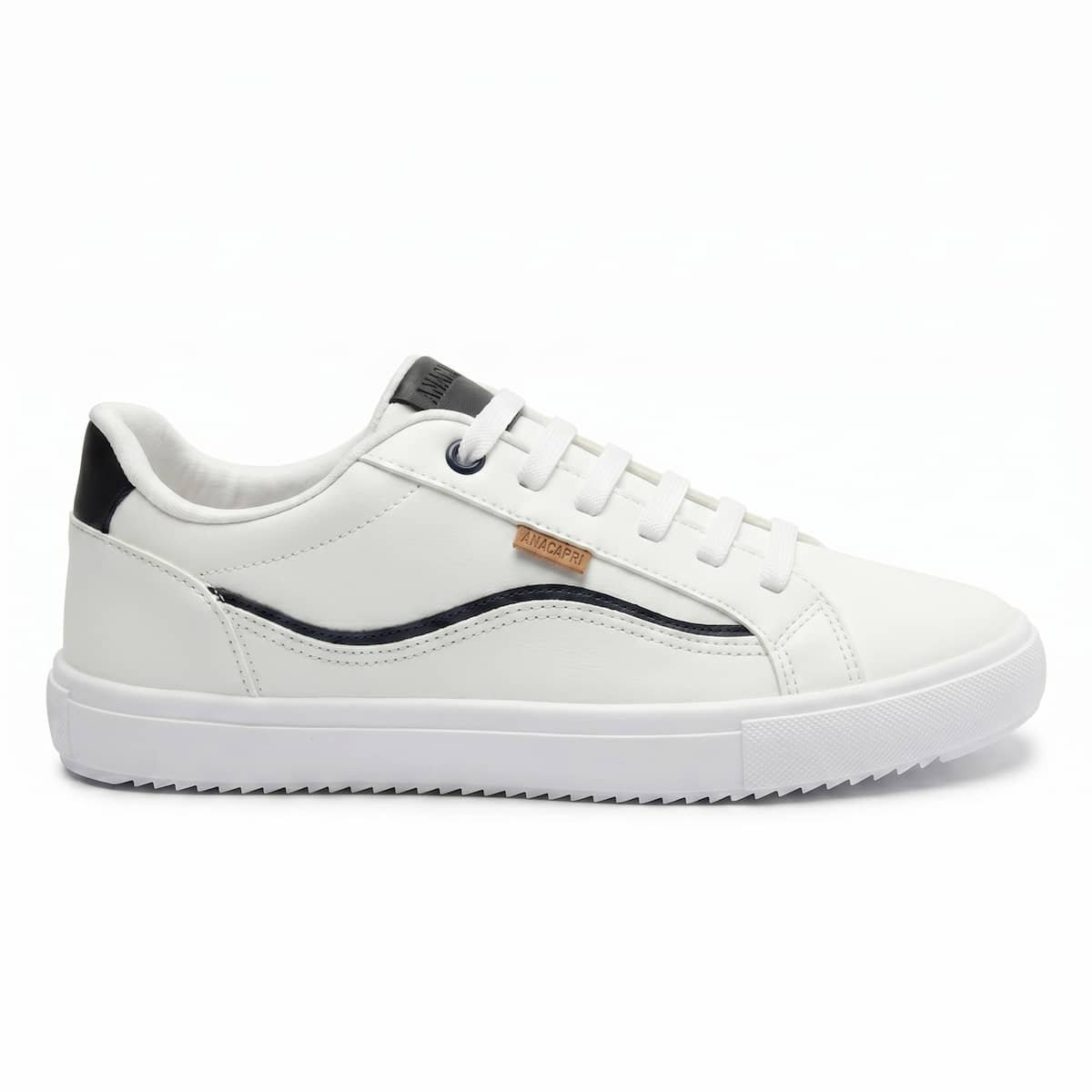 Tênis Feminino Anacapri Detalhe Onda Sintético Tecnológico C3053700080005 Branco