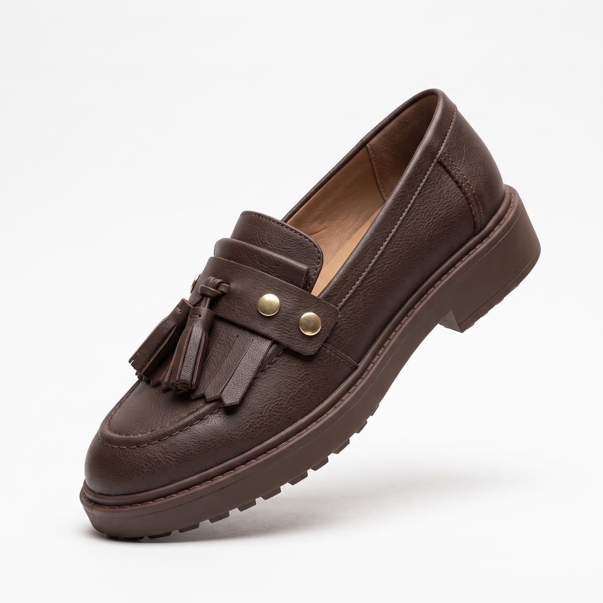 Mocassim Anacapri Penny Loafer Couro com Franja C3027200550002 Café Café 2