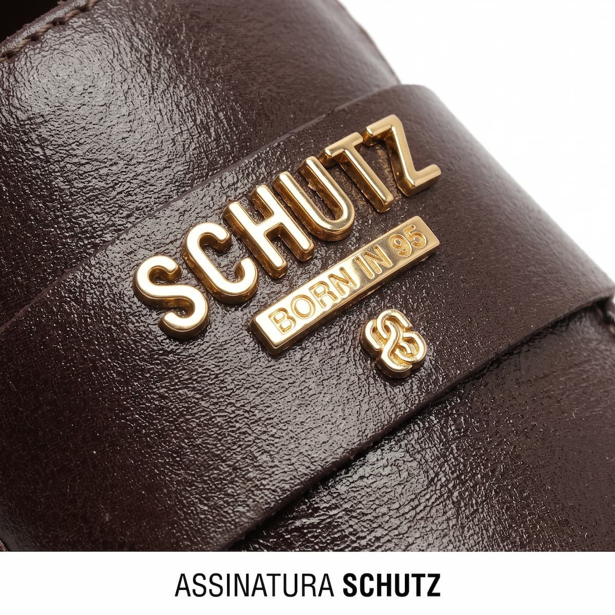 Mocassim Schutz Feminino Couro Bico Quadrado S2071002760017 Cafe Café 5