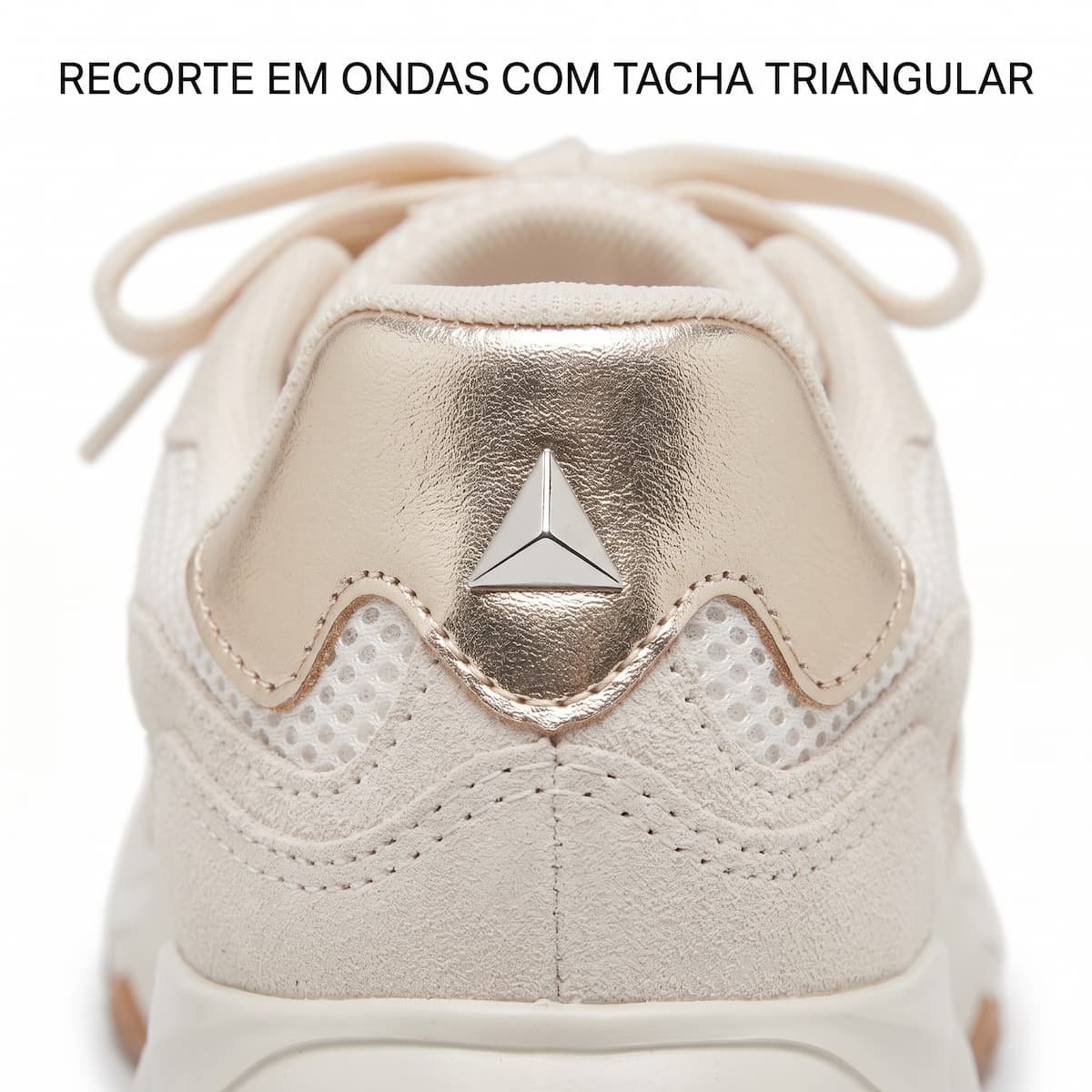 Tênis Feminino Schutz Chunky Sneaker ST-2940 Camurça S2191100010030 Creme Creme 4