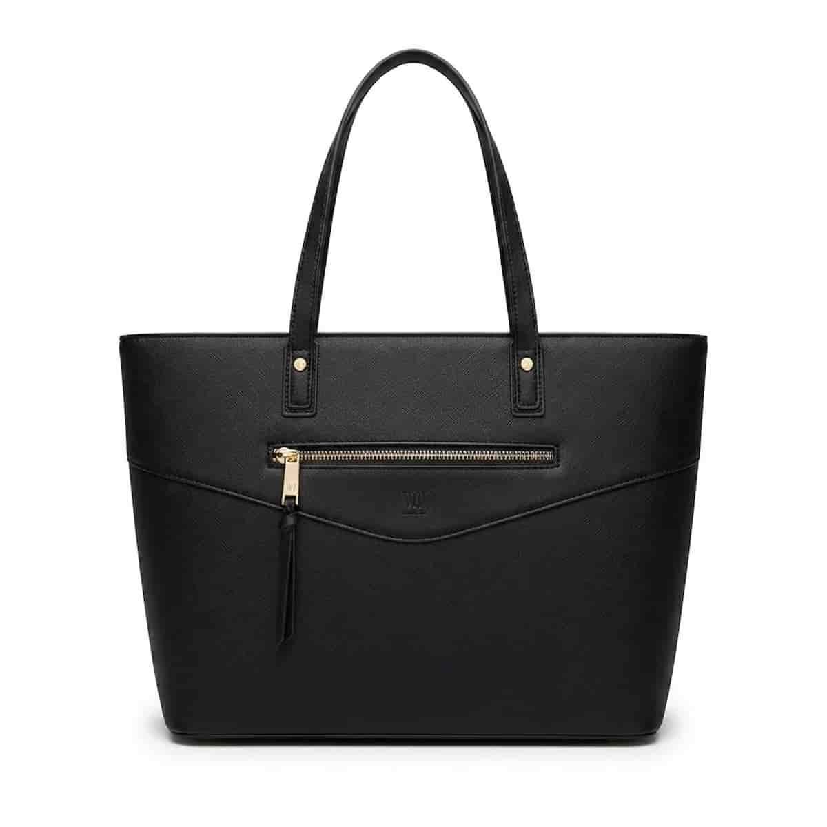 Bolsa WJ Feminina Estruturada Sintética Alça Ombro Grande 46451 Preto