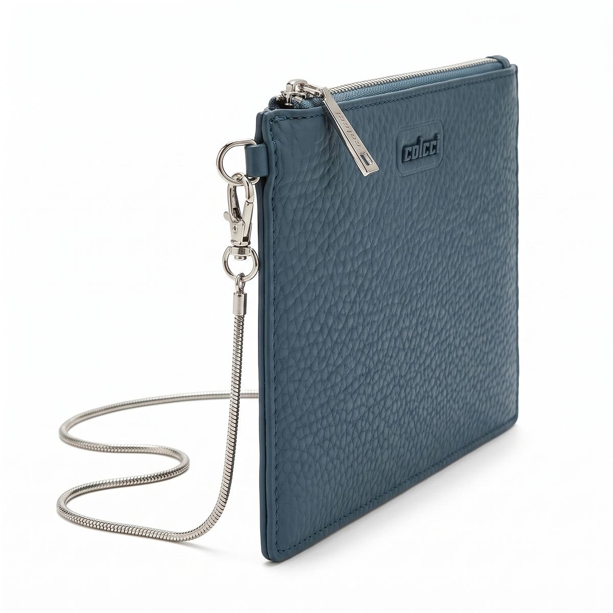 Bolsa Feminina Colcci Transversal Fina Alça Corrente Removível 090.01.12084.11 Azul Azul 2