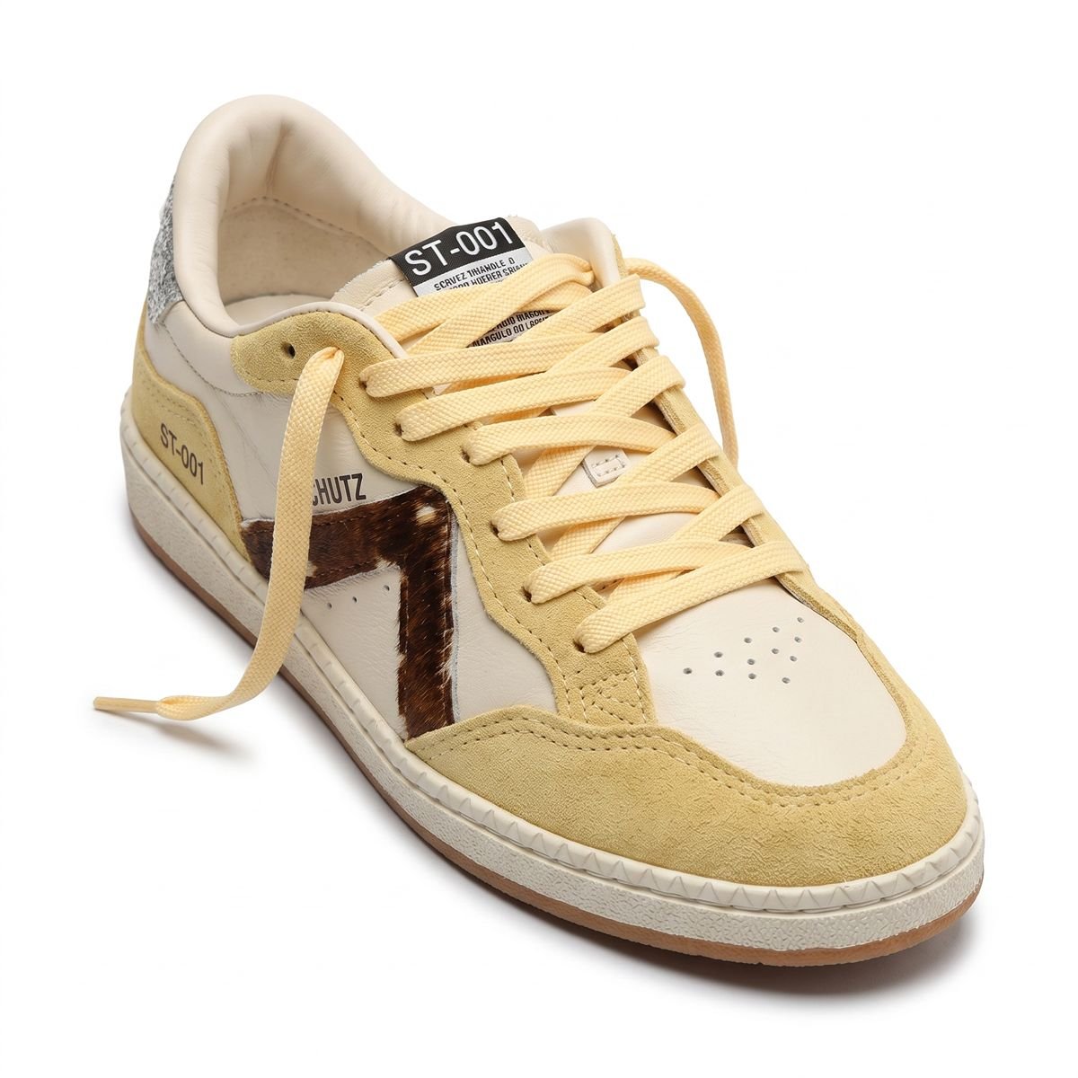 Tênis Schutz Feminino ST-001 Triangle Couro Nobuck S2185300010171 Amarelo Amarelo 2