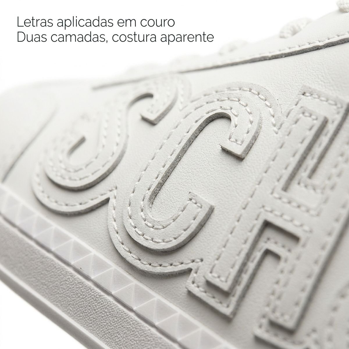 Tênis Schutz Feminino Couro Liso S2237200050007 Branco Branco 3