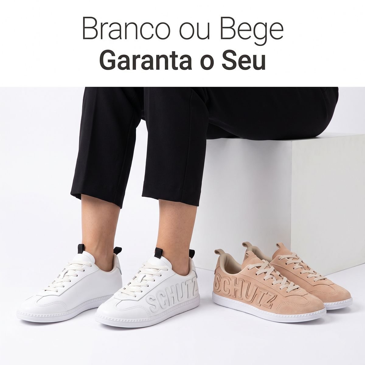 Tênis Schutz Feminino Couro Liso S2237200050007 Branco Branco 6