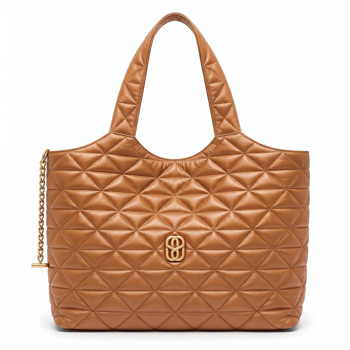Bolsa Schutz Feminina Couro Matelassê Grande Tote S5001020890005 Caramelo