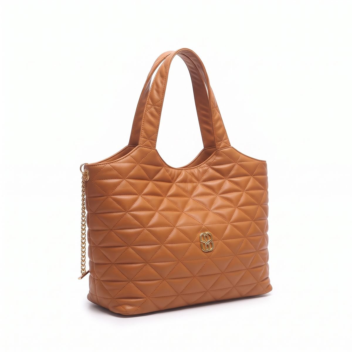Bolsa Schutz Feminina Couro Matelassê Grande Tote S5001020890005 Caramelo Caramelo 2
