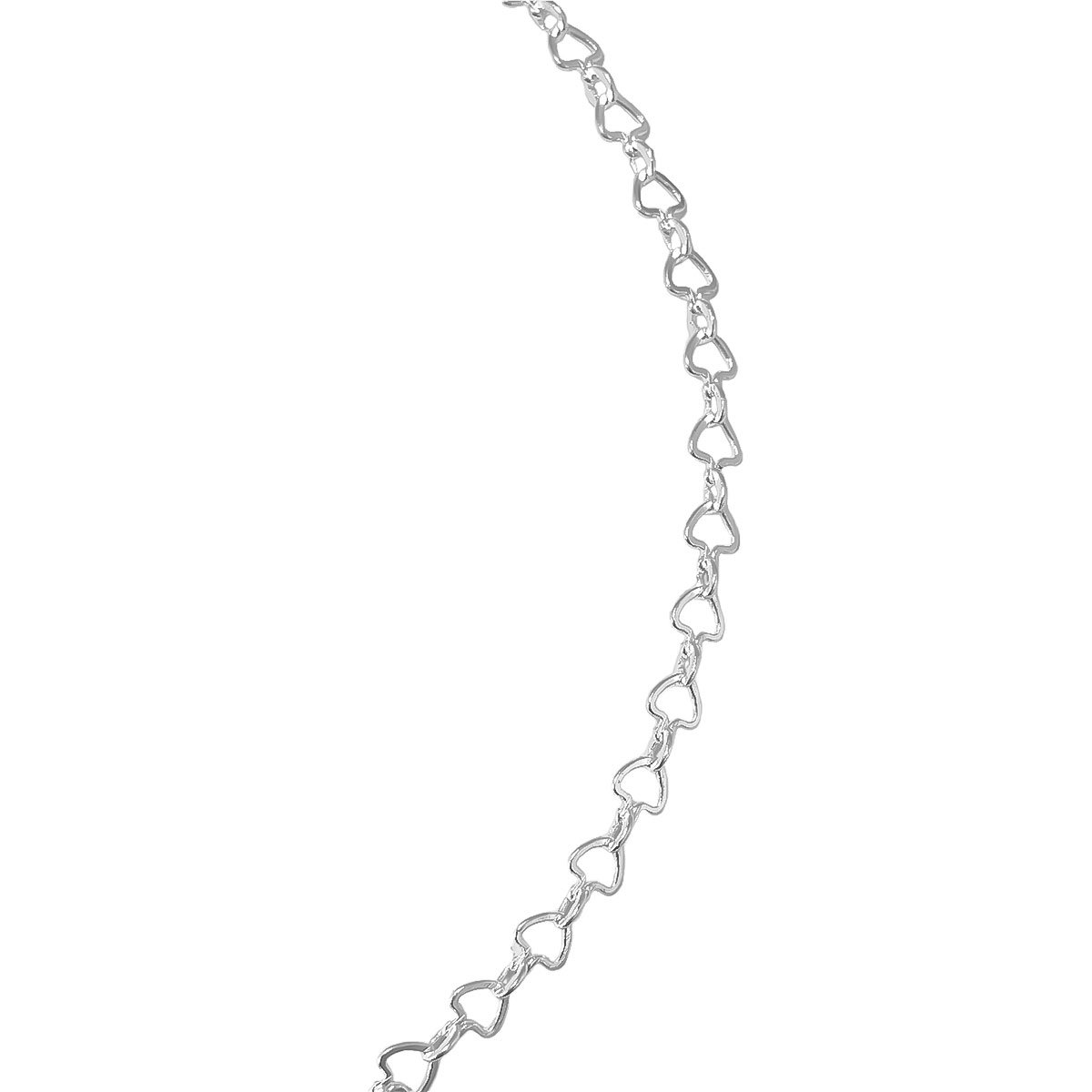 Choker Elos Triangulos Banhada a Prata Prata 3