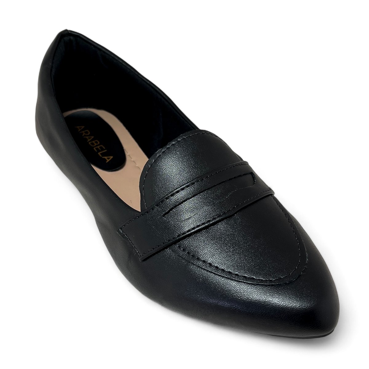 Sapatilha Mocassim Feminino Preto Casual Bico Fino Preto 4
