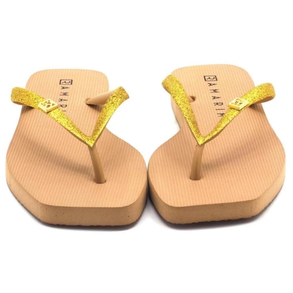 Chinelo Ramarim 231133 Feminino Bege 4